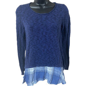 Cloudchaser Womens Sweater Size Small Blue New Long Sleeve Pullover Top